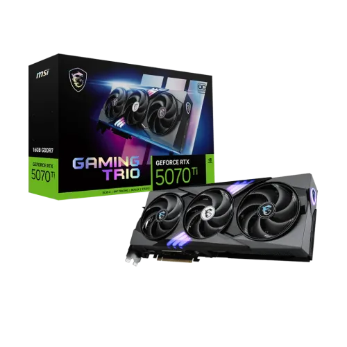 MSI GeForce RTX 5070 Ti 16G GAMING TRIO OC 16GB GDDR7 Graphics Card